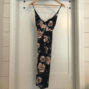 Black Floral print dress